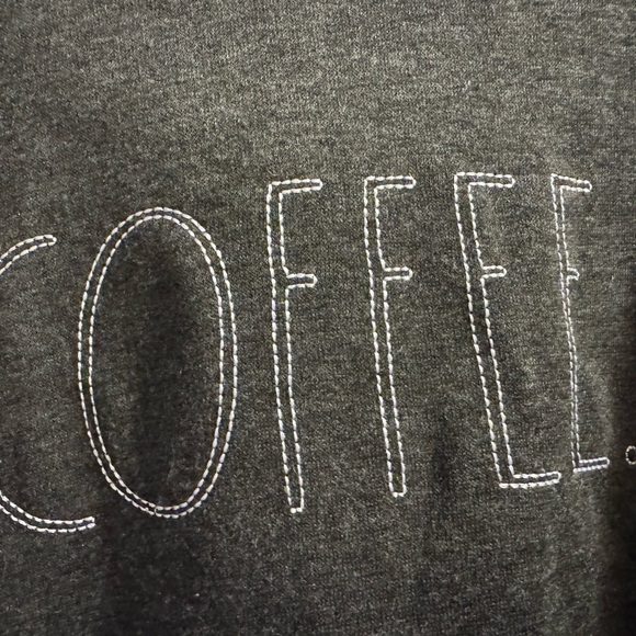 Rae Dunn Dark Gray 'Coffee' Hoodie - Picture 3 of 4